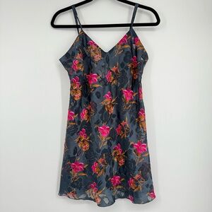 Victoria's Secret Vintage Gold‎ Label Slip Floral Dress Lingerie M